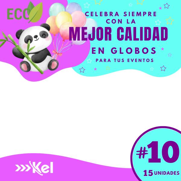 GLOBOS DE COLORES ESTANDAR DE 10 PULGADAS 15 UNIDADES AZUL OSCURO