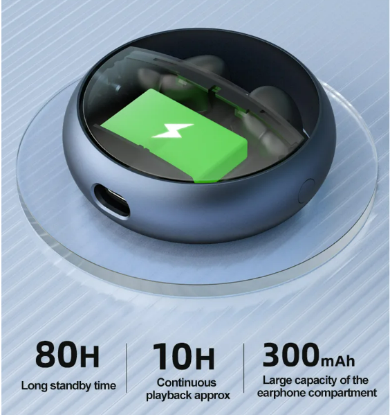 Audifono Manos Libres Bluetooth LP60 Lenovo - Negro