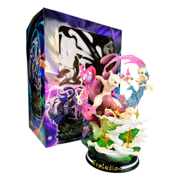 FIGURA DE MEWTWO Y MEW - POKEMON