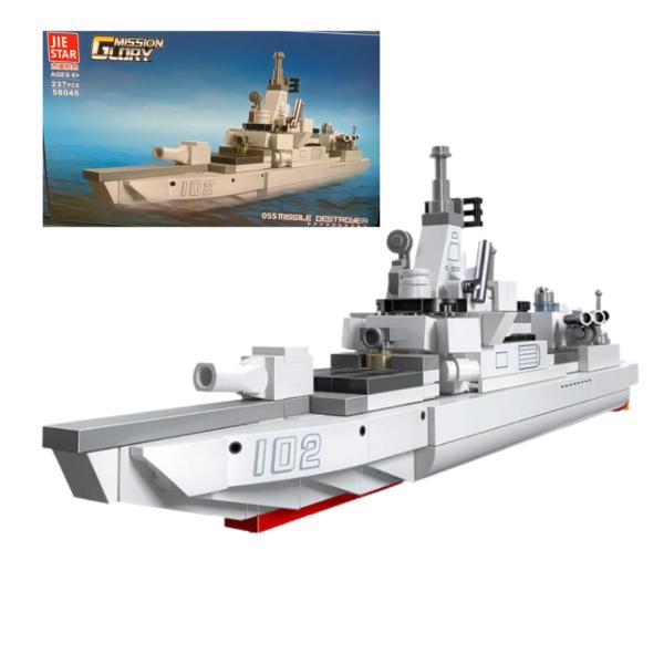 BLOQUES ARMABLES DE BUQUE DE GUERRA (237 PIEZAS)