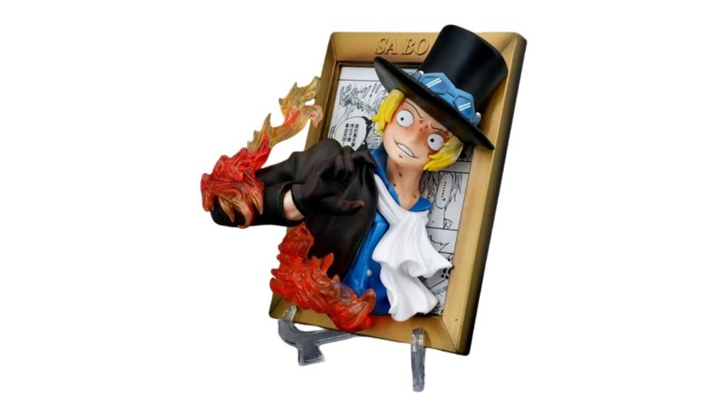 FIGURA (CUADRO) DE COLECCION DE SABO / ONE PIECE