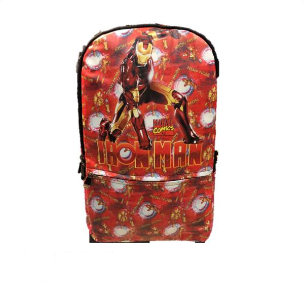 BOLSO IRON MAN ESTAMPADO FONDO ROJO