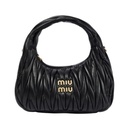 BOLSO MANO DISEÑO HOBO WANDER MIU MIU NEGRO