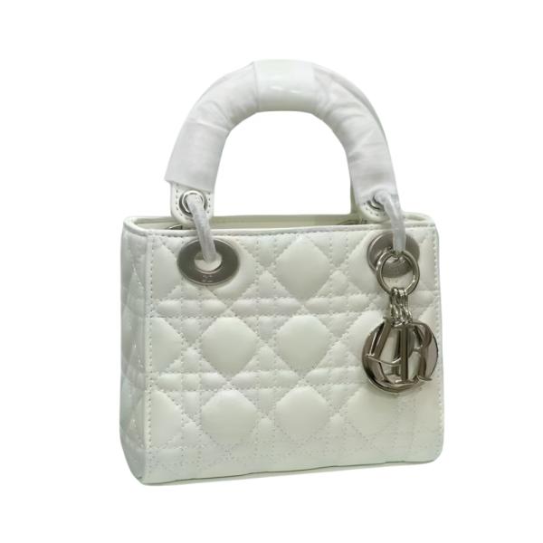 BOLSO MANO DIOR BLANCO