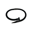 PULSERA DE ACERO Y CUERDA CARTIER DISEÑO CLAVO NEGRO