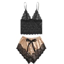 PIJAMA SEXY YUMMY MODELO YMYD163211 BEIGE/NEGRO M