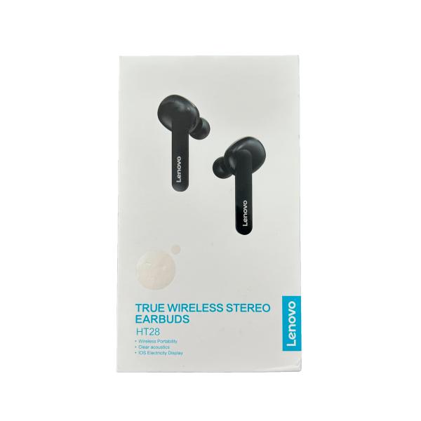 Audifono Manos Libres Bluetooth HT28 Lenovo - Negro