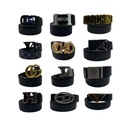 FAJA MARCA GUCCI HEBILLA INICILAES GG/NEGRA ESTAMPADO GRANDE