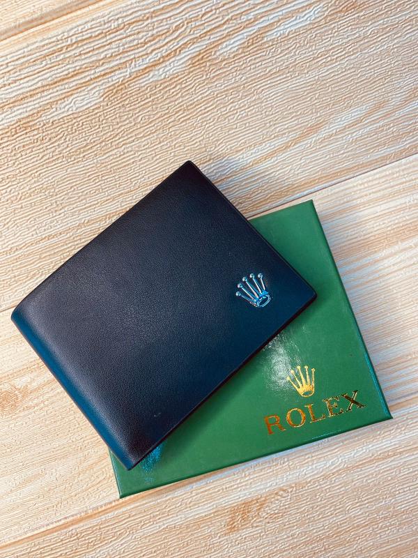 BILLETERA MARCA PARA CABALLERO ROLEX MODELO 9149 NEGRO