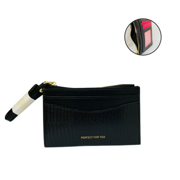 TARJETERO PARA DAMA BJ6313-005 NEGRO