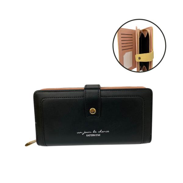 BILLETERA PARA DAMA C102-121 NEGRO