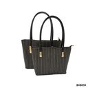BOLSO PARA DAMA 8815 NEGRO RAYAS