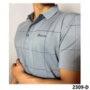 CAMISA CUELLO POLO GRIS TELA FRIA L