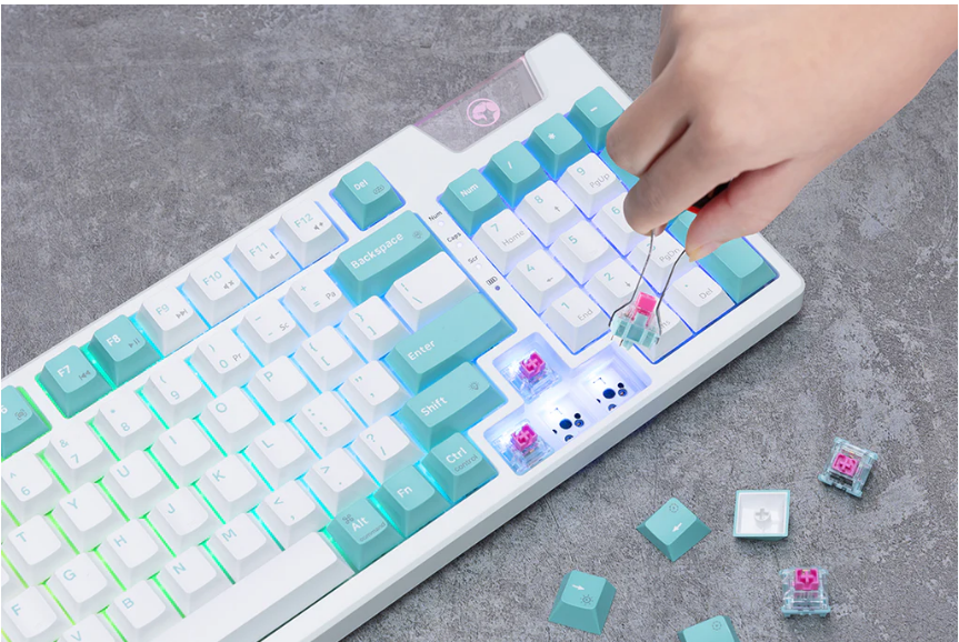 Teclado Linea PRO Gaming KG972W Marvo - Negro