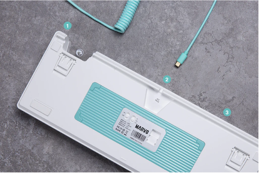 Teclado Linea PRO Gaming KG972W Marvo - Negro