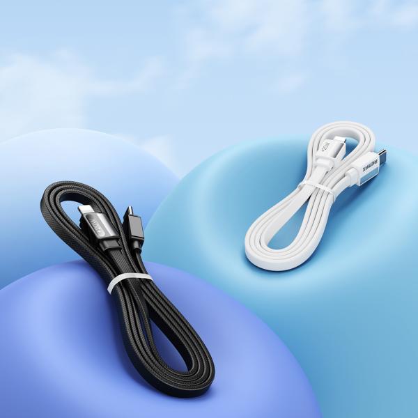 Cable USB Tipo C a Lightning Serie Platinum PRO RC-C050C-L - Negro