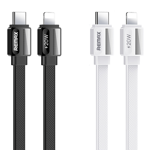 Cable USB Tipo C a Lightning Serie Platinum PRO RC-C050C-L - Negro