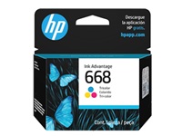 HP - 668 - Ink cartridge Tri-color Original Ink Advanta