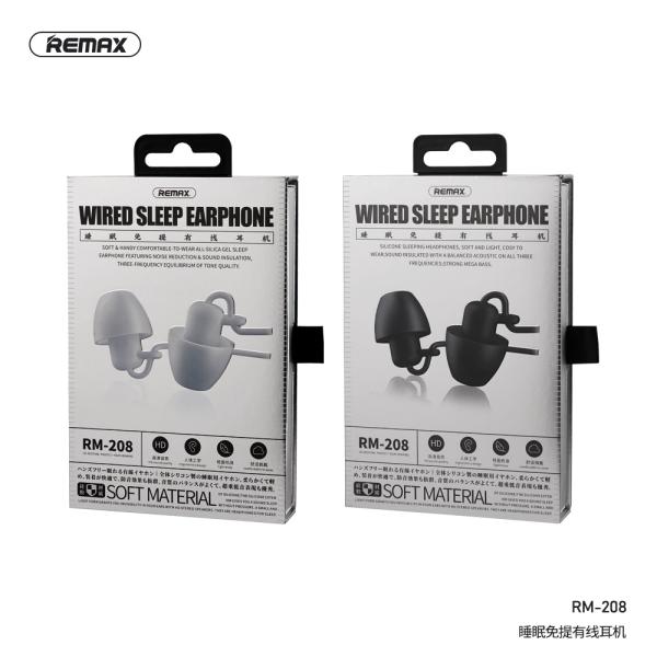 Audifonos Manos Libres RM-208 Remax - Negro