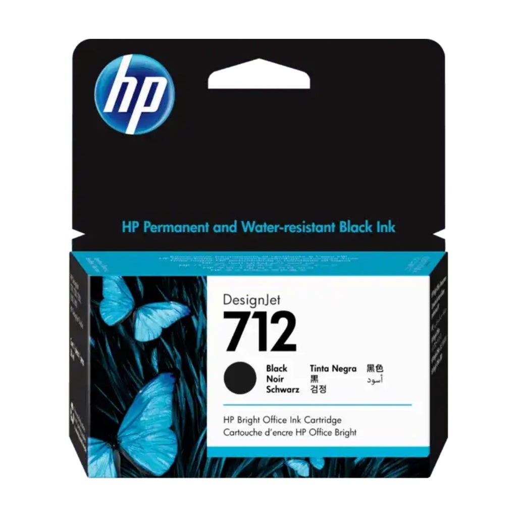 HP 712 - 38 ml - negro original - DesignJet - cartucho de tinta