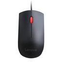Lenovo Essential - Ratón - diestro y zurdo óptico - 3 botones - cableado - USB - negro