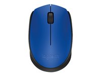 Logitech M170 - Ratón - diestro y zurdo inalámbrico - 2.4 GHz - receptor inalámbrico USB - azul