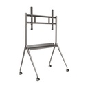 Hikvision DS-D5ABKY2-S - Carrito - para pantalla plana acero - gris plata - tamaño de pantalla: 55"-75"