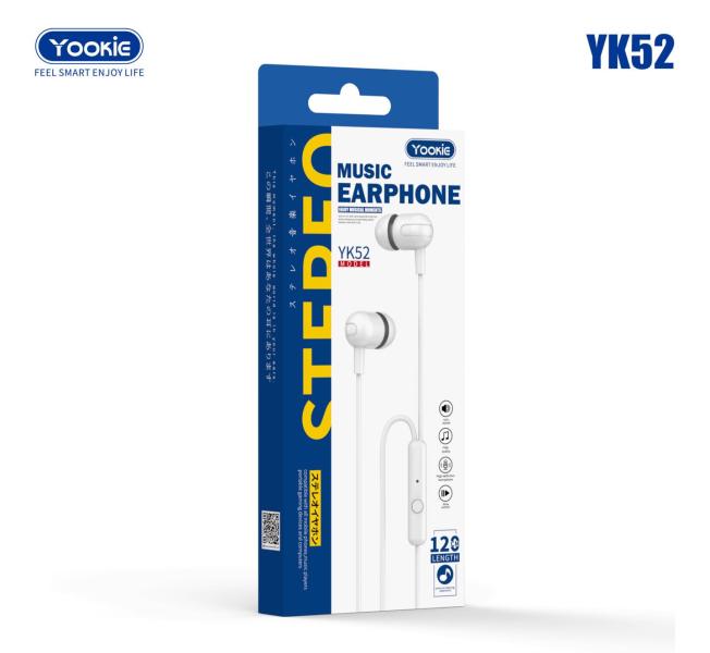 Audifonos Manos Libres Yookie - YK52 Blanco