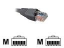 Nexxt - Cable de interconexión - RJ-45 (M) a RJ-45 (M) 7.6 m - UTP - CAT 5e - moldeado, trenzado - gris