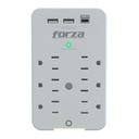 Forza FWT-631USBC - Protector contra sobretensiones (montaje en pared) - CA 125 V 1875 vatios