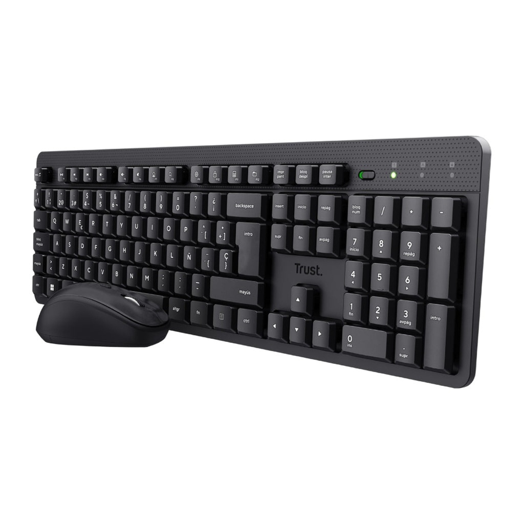 [TR00120] Trust combo de teclado y mouse inalámbricos y silenciosos ES ODY II - 25020