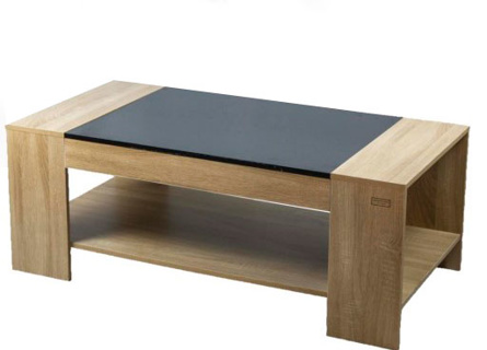 [KN00035] Kenneth Cole mesa de centro bicolor color roble W120 x H45 x D60 cm-KCWD2022058-O