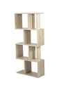 Kenneth Cole estante 4 niveles color roble  W60 x H130 x D24 cm-KCWD2022051-O