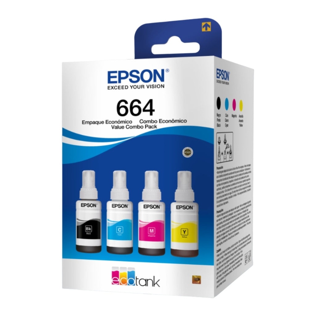 [6700001] Tinta Epson T664120-AL Botella Negro para Impresoras EcoTank