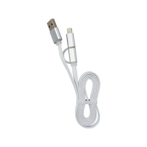 [1900021] Cable Argom 2 en 1 Lightning y Micro USB ARG-CB-0058