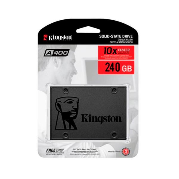 [900026] Disco Duro Interno Kingston A400 240GB SSD 2.5" SATA III