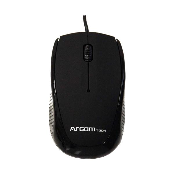 [1600011] Mouse Argom Optico Alambrico 1200 DPI Negro