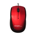 Mouse Argom Óptico ARG-MS-0014R Alámbrico Rojo