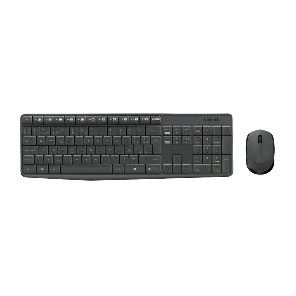 [400182] Teclado y Mouse Logitech MK235 Inalambrico Combo Negro Español