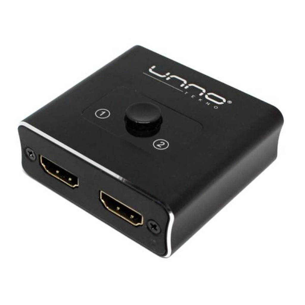 [3102016] Switch Unno Tekno HDMI Bidireccional HB1201BK Negro