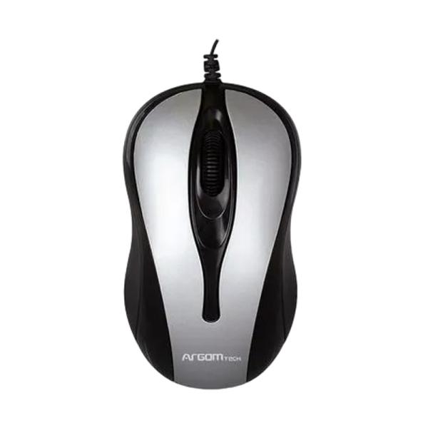 [1202075] Mouse Argom ARG-MS-0008GR Optico Retractil Gris