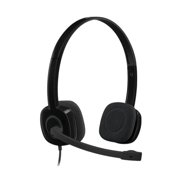 [1208113] Headset Logitech H151 Stereo Alámbrico 3.5mm Micrófono Negro