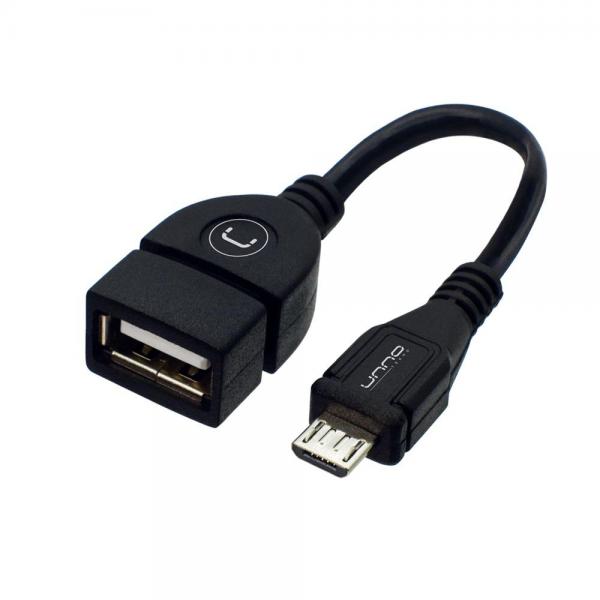 [1205097] Unno Tekno Adaptador Micro USB OTG AD4201BK Negro
