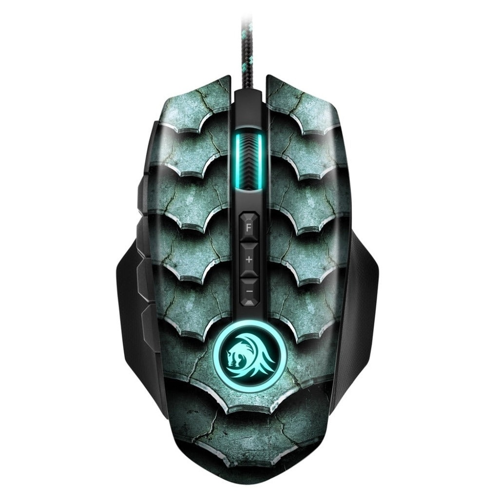 [1202119] Mouse Gaming Sharkoon Drakonia Alámbrico 5000 Dpi Negro/Aqua