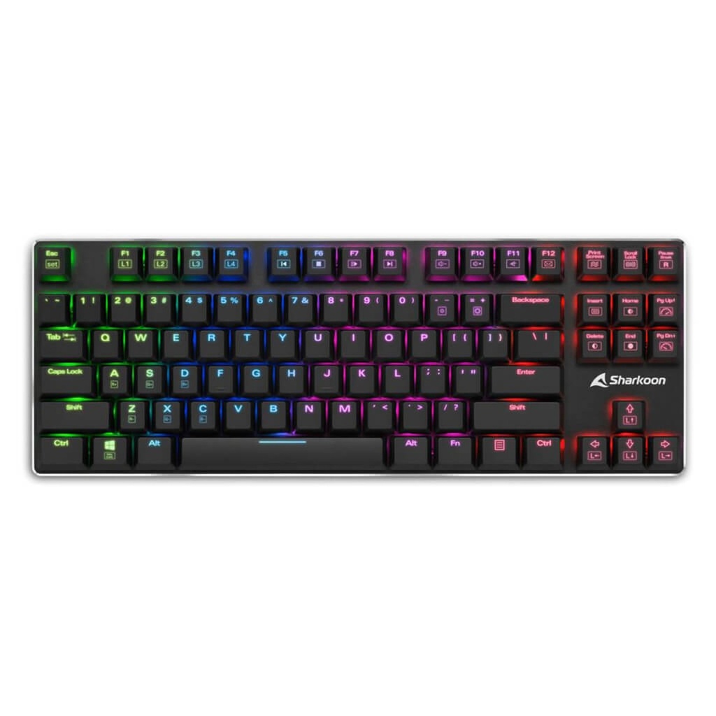 [1201071] Teclado Gaming Sharkoon Purewriter TKL Mecánico Switch Rojo Inglés