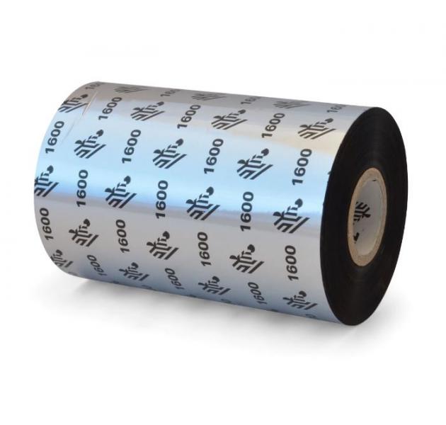 [19028] Ribbon de Cera Zebra 4.33" x 500m Nucleo 1" 1600 Standard ZEB-01600BK11045