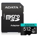 Memoria Micro SDXC 512GB ADATA Clase 10 U3 V30 A2 100MB/s