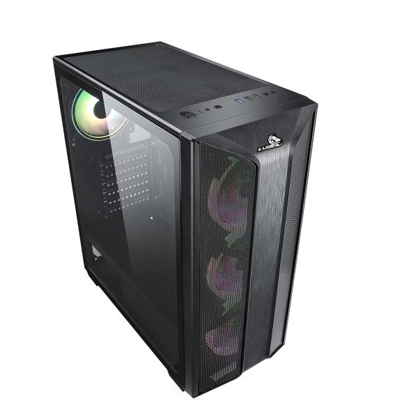 Case X-Lion H2-510 Panel Vidrio Templado + 3 Ventiladores