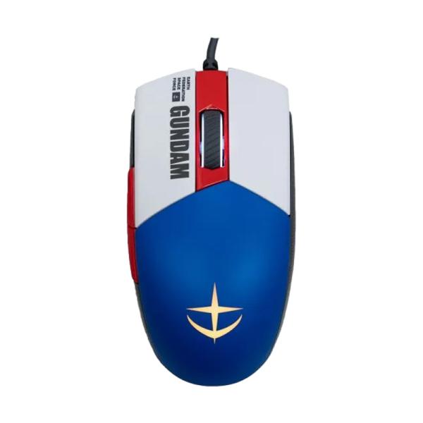 [1202216] MOUSE GAMING RGB ASUS P515 ROG STRIX IMPACT II GUNDAM EDITION ALÁMBRICO 6200 DPI 90MP0260-BMUA00 - AZUL / BLANCO / ROJO
