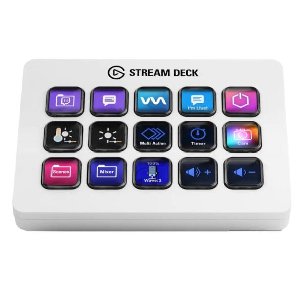 [1201208] TECLADO STREAMING EL GATO MK2 MEMBRANA USB VARIOS WHITE 10GBA9911